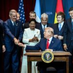 Presidente Abinader participa en firma de proclamación para crear coalición militar contra cárteles del narcotráfico