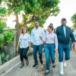 Víctor D’Aza, supervisa zonas afectadas en la provincia Valverde junto a autoridades municipales