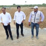 Wellington Arnaud supervisa alcantarillado sanitario de Mao, provincia Valverde, verificando avances en más de un 80%