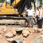 Director de la Caasd supervisa avance de trabajos en cañada Juan Valdez y Los Girasoles en el DN